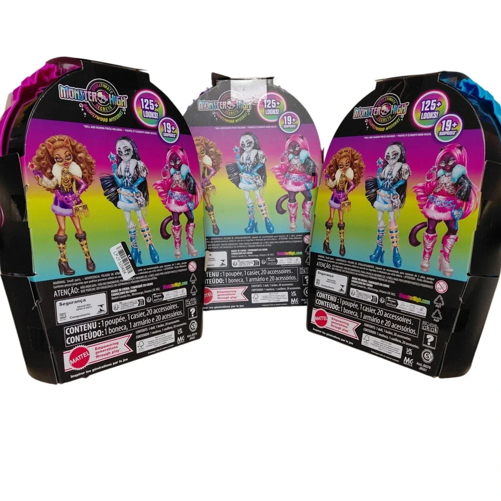 Monster High Skulltimate Secrets Hauntlywood Mysteries Lot - Set of 3 NIB